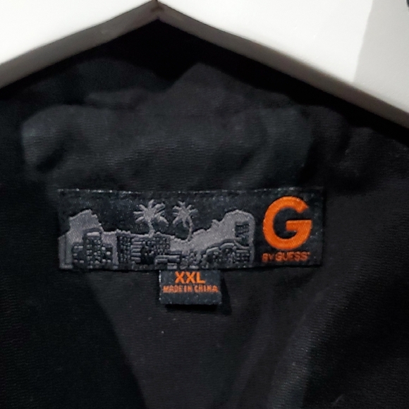 G by Guess Black Utility Vest Durable Sleeveless Design - Picture 2 of 6